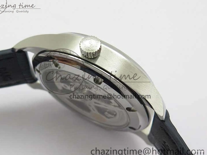 MIROTIME 0409 Packable Portuguese IW358304 ZF 1:1 Best Edition SS White Dial Blue Markers on Leather Strap A 7079